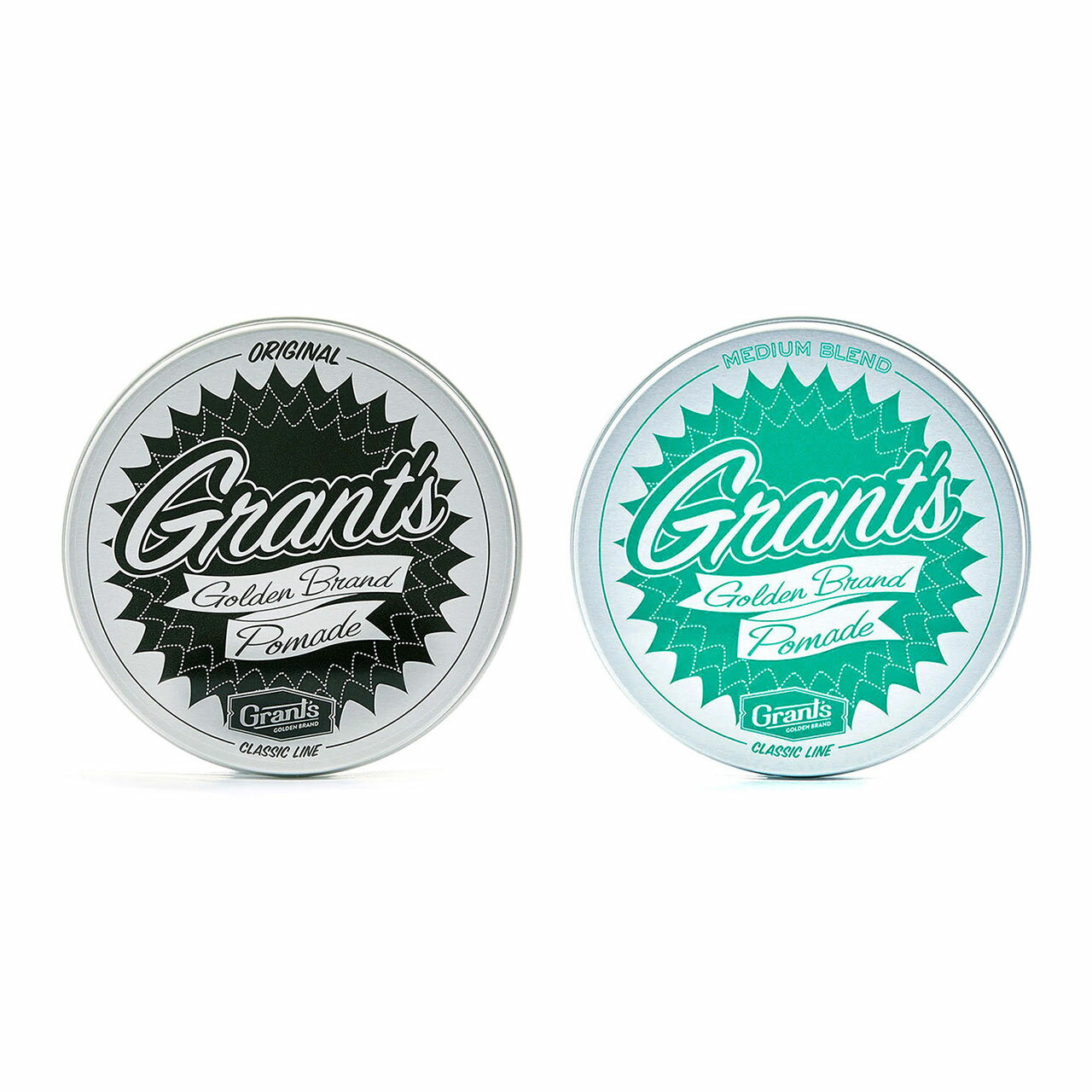 GRANT'S GOLDEN BRAND (グランツゴールデンブランド) ORIGINAL POMADE / MEDIUM BLEND POMADE (120g) グランツ メンズ ポマード 水性 水溶性 水性ポマード ハード 整髪料 スタイリング剤 