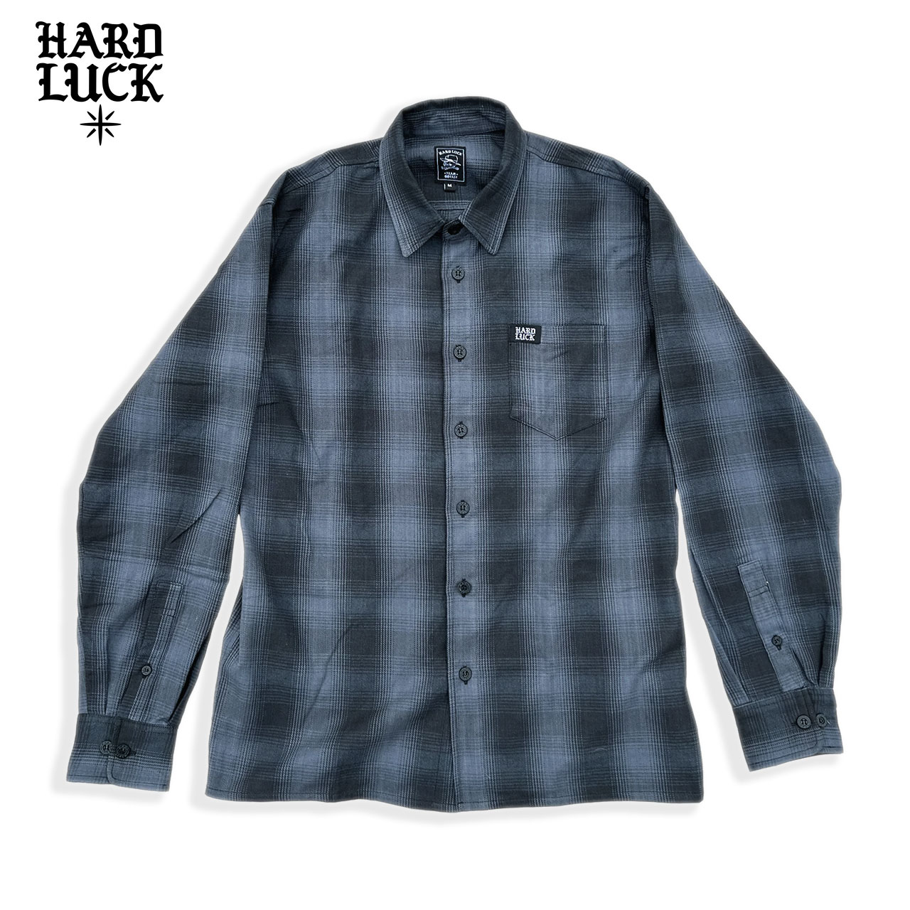 HARD LUCK (ハードラック) ALVARADO BLACK FLANNEL ネルシャツ メンズ ブランド フランネル チェック柄 シャツ ストリート スケボー 【送料無料 / サイズ交換無料対象商品】【あす楽対応】