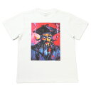 INTERFACE (インターフェイス) BLACK BEARD TEE Tシャツ 半袖 メンズ ストリート ブランド 綿 厚手 プリント 白 M L XL XXL 大きいサイズ 