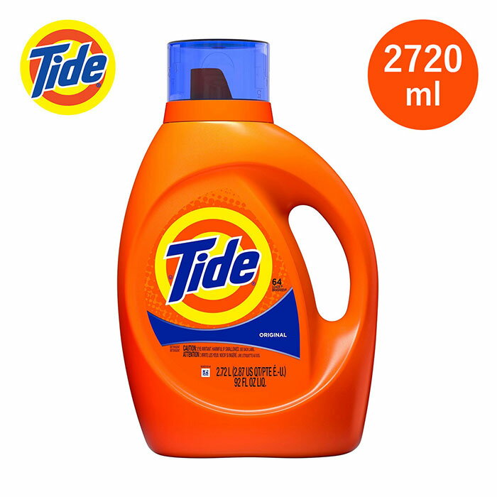 5/16(木) 再入荷 / TIDE (タイド) Tide Original Scent Liquid Laundry Detergent 92oz/2720ml タイド 洗剤 洗濯 衣類用 洗濯洗剤 本体 オリジナル リキッド 液体 濃縮 無リン 中性 P G アメリカ 海外 ギフト 【送料無料】【あす楽対応】