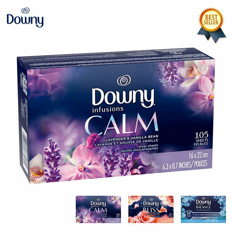 5/9() ߸佼 / Downy (ˡ) Infusions Fabric Softener Dryer Sheets ˡ  ե塼   ˡ ɥ饤䡼 ޥ 絡  ٥ Х˥ calm  ֥ꥹ bliss Х ꥫ ڤб