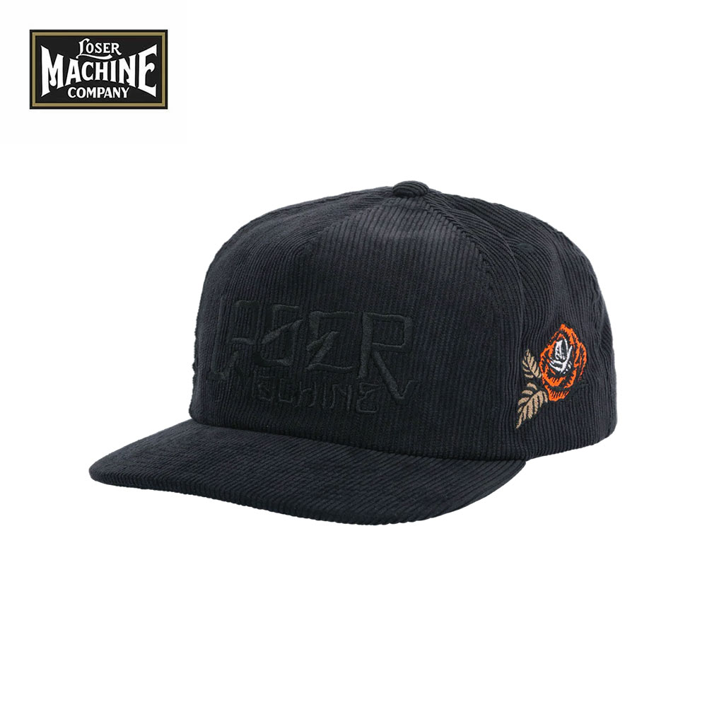 Loser Machine (ルーザーマシーン) FLORES HAT loser machine cap キャップ ルーザーマシーン ルーザーマシン ストリートキャップ ブランド ロゴ 刺繍 スナップバックキャップ スナップバック 帽子 メンズ コーデュロイ フラットバイザー 【送料無料】