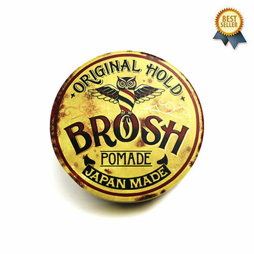 4/26(水) 在庫補充 / BROSH (ブロッシュ) BROSH POMADE ORIGINAL HOLD 115g ブロッシュ ポマード ブロッシュポマード オリジナル 水性 水溶性 水性ポマード 整髪料 ツヤ ワックス ヘアワックス グリース バーバー 男性用 スパイシーな香り おすすめ 【あす楽対応】