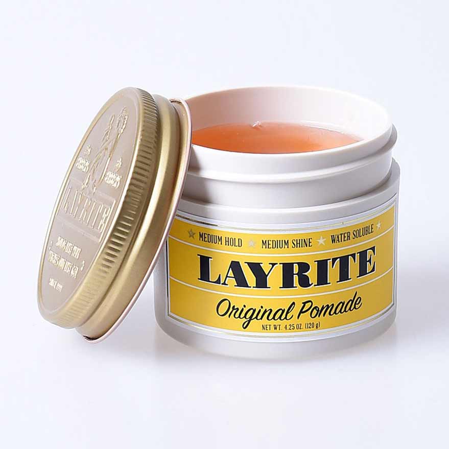 8/11(木) 在庫補充！ LAYRITE (レイライト) ORIGINAL POMADE 120g レイライトポマード レイライト ポマード 水性 ワックス ヘア 整髪料 スタイリング剤 メンズ 男性用 オリジナル 水溶性 ツヤあり クリームソーダ バニラココナッツ系 甘い 海外 アメリカ製 【あす楽対応】