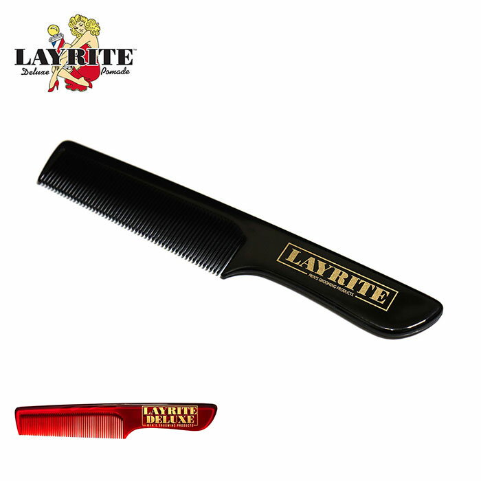 5/17 金 ブラック 再入荷 / 【正規輸入品】 LAYRITE レイライト Medium Comb レイライト コーム くし メンズ バーバー 櫛 クシ スタイリングコーム メンズ用コーム 【メール便 / 送料220円】【…