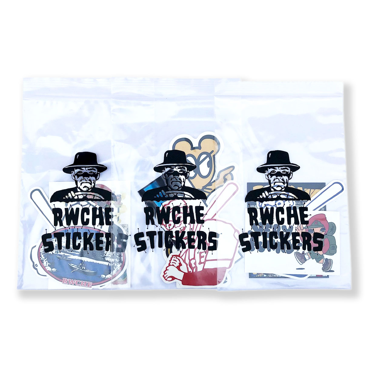 RWCHE (ローチ) Sticker Packs ローチ ステッカーパック ステッカー セット シール ブランド 車 バイク タンク ヘルメット キャンプ クーラーボックス おしゃれ ユニーク おもしろ かわいい キャラクター 防水 耐水 【メール便 / 送料220円】【あす楽対応】