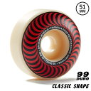 【正規輸入品】 SPITFIRE WHEELS (スピットファイヤー) FORMULA FOUR CLASSIC 99DURO 51mm スケートボード スケボー スピットファイアー ウィール ハードウィール 99A F4 クラシック 【送料無料】【あす楽対応】