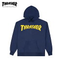  THRASHER (スラッシャー) Cover Logo Hoodie スラッシャー パーカー メンズ 起毛 ブランド 裏起毛 ネイビー プルオーバー M L XL LL 