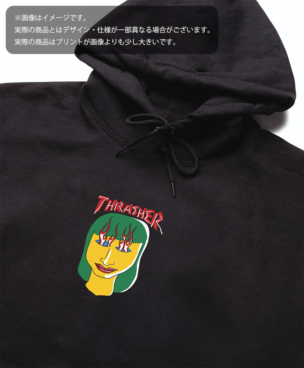 【正規輸入品】 THRASHER (スラッシャー) Talk Shit Hoodie スラッシャー パーカー メンズ 起毛 ブランド 裏起毛 黒 プルオーバー マークゴンザレス M L XL LL 【送料無料】【あす楽対応】 2