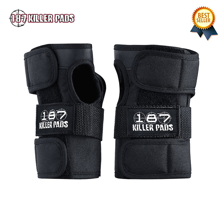 3/4 月 在庫補充 / 【正規輸入品】 187 KILLER PADS ワンエイトセブン キラーパッド WRIST GUARD スケートボード スケボー プロテクター リストガード 手首 サポーター 黒 大人用 キッズプロテ…