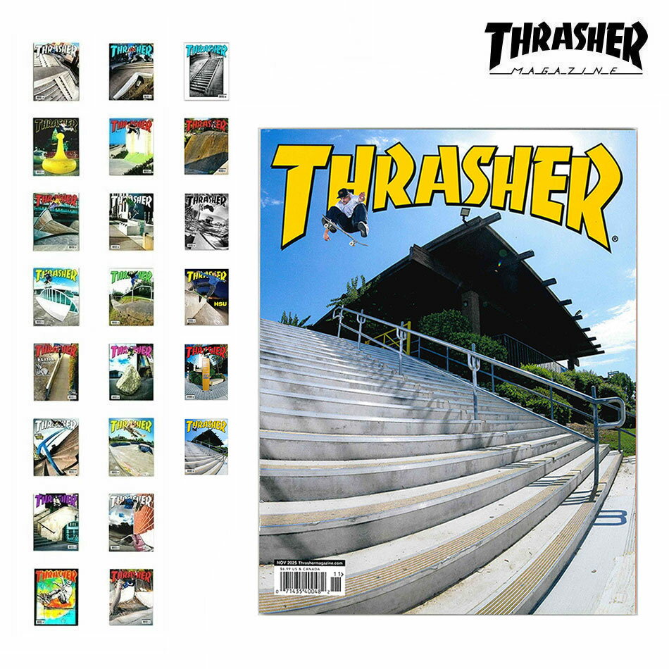 THRASHER (スラッシャー) Thrasher Magazine [雑誌] スラッシャーマガジン 雑誌 スケート雑誌 スケボー スケートボード High Speed Productions, Inc. 【メール便 / 送料220円】