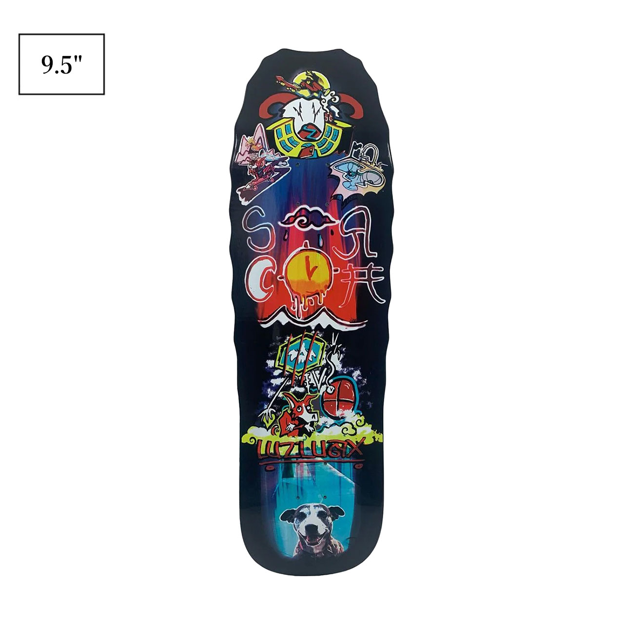 パーツ, デッキ SCRAM () LUZLUAX Skateboard Deck 9.5in x 32.875in Scram Skates 9.5 