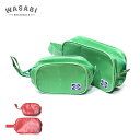 WASABI (ワサビ) BAG IN BAG SET (2PCS) dead stock fabric バッグインバッグ ポーチ メンズ 小物入れ ミニ 大き...