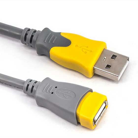 [ 相性保証付 NO:D-C-16] メール便送料無料　USB2.0延長ケーブル 　フェライトコア付き　1.5m Aオス-Aメス　 qq