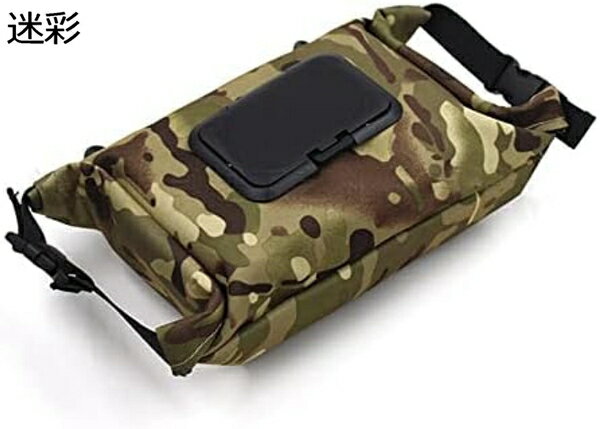 トイレットペーパーケース アウトドア 正方組織ボックスホルダー ティッシュペーパーホルダー 防水布顔面 ティッシュボックス カバーホーム/オフィス/車/レストラン トイレットペーパーホルダ [2]