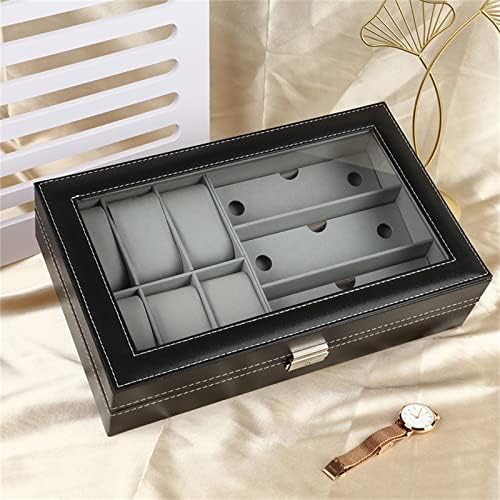 サングラス収納ケース メガネウォッチ収納ボックスファッションメガネウォッチディスプレイボックスホームジュエリー収納ボックス 収納整理 眼鏡ケース