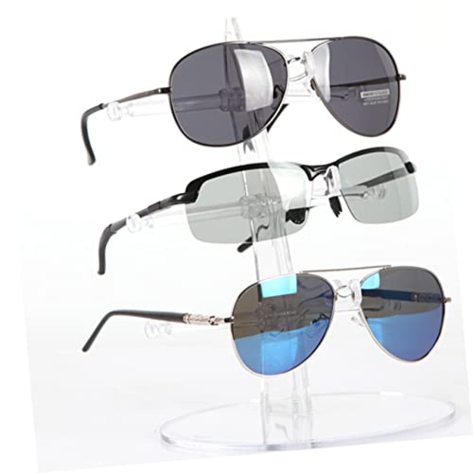 サングラスホルダー アクリルメガネスタンド ジュエリーオーガナイザーラック ジュエリータワーオーガナイザー メガネスタンドホルダー メガネホルダー ショーラック 眼鏡 収納ボックス