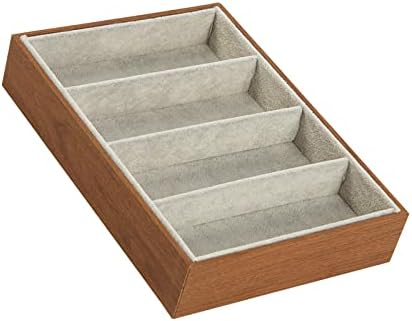 木製メガネ眼鏡収納ケース 4 スロットサングラスオーガナイザーボックスメガネディスプレイケース