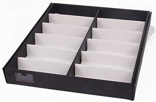 メガネ収納ボックス サングラスウォッチジュエリーヘアアクセサリーのための眼鏡オーガナイザーを表示 PU多機能収納メガネケース (Size : 38*33.5*4.5cm)