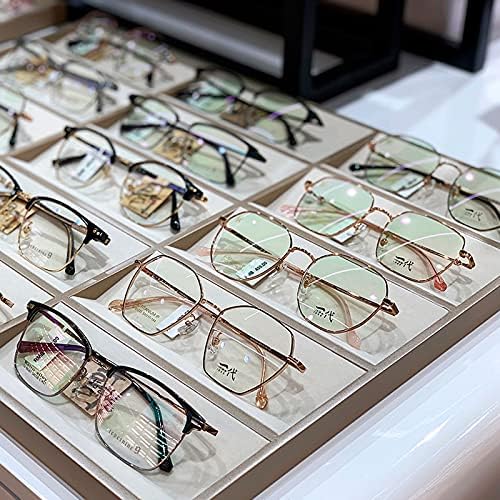 サングラスホルダー 眼鏡サングラス展示ケースオーガナイザーボックス眼鏡収納トレイ男性女性店展示プレゼンテーションショーケース、シャンパンゴールド サングラスオーガナイザー (Color : A)