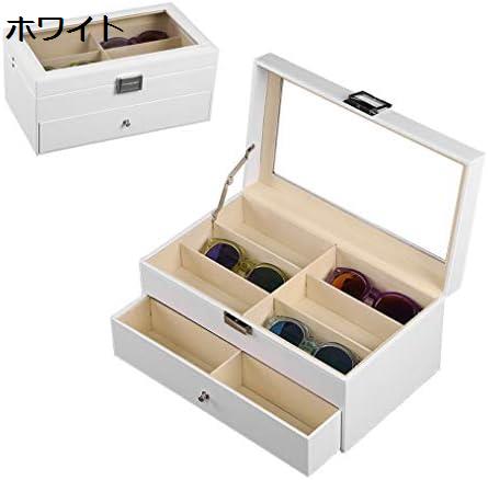 サングラスディスプレイケース12個折りたたみ式ふた付きサングラス収納ケース、時計、メガネ、カフスボタン、リング、小物用 サングラスディスプレイケース12個折りたたみ式ふた付きサングラス収納ケース、時計、メガネ、カフスボタン、リング、小物用