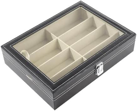 眼鏡収納ケース サングラス収納ボックス コレクションケース 引き出し ディスプレイケース アクセサリー収納ケース おしゃれ ジュエリー保管 収納 2段式 腕時計収納ケース メガネケース PU革 18本 グリーン