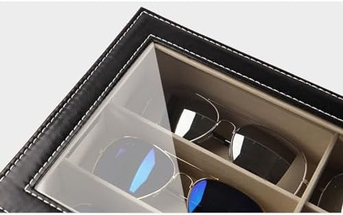 眼鏡収納ケース サングラス収納ボックス コレクションケース ディスプレイケース 防塵 アクセサリー収納ケース おしゃれ ジュエリー保管 収納 腕時計収納ケース メガネケース PU革