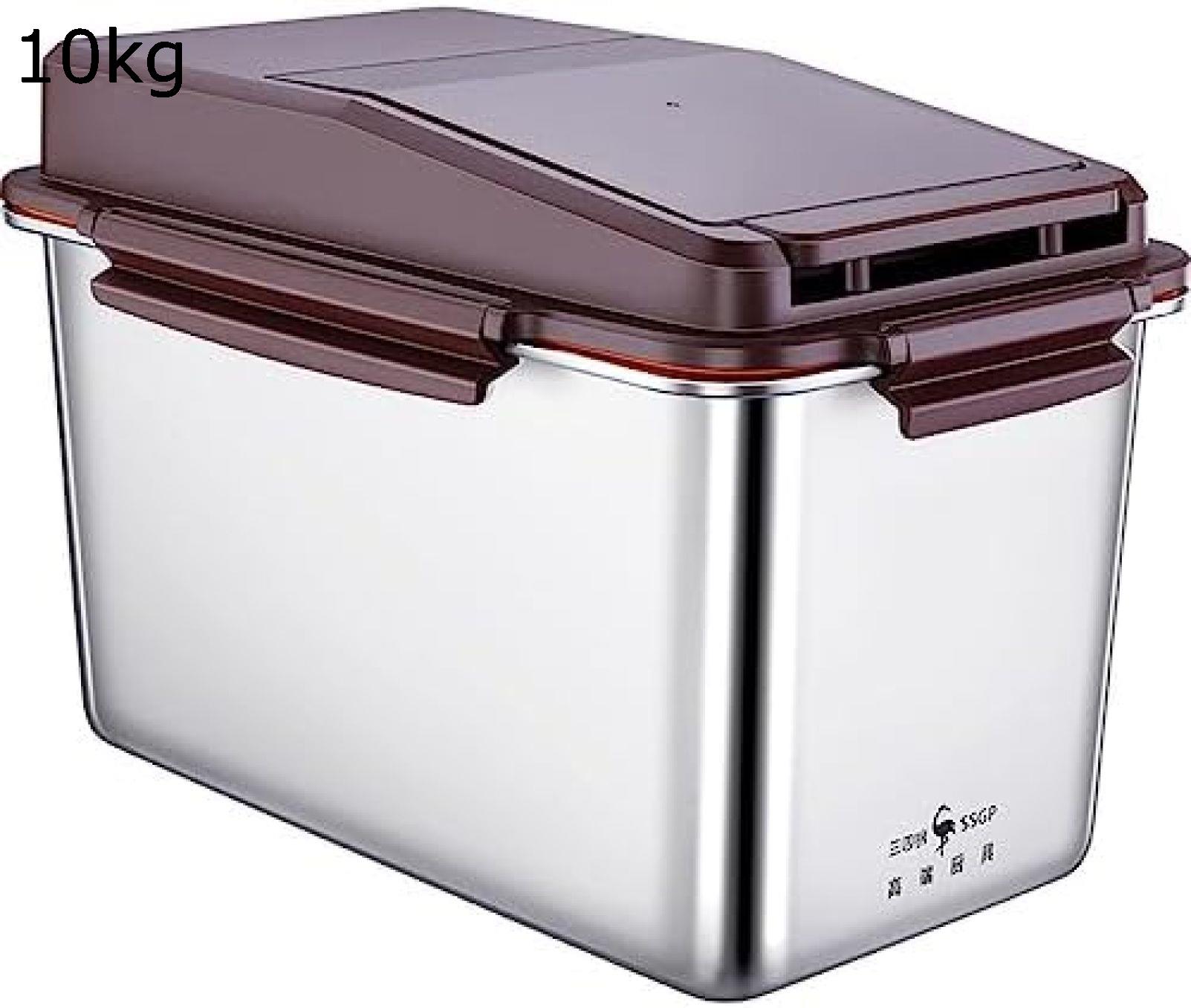 米びつ ステンレス 米びつ米貯蔵容器 ステンレス 酸化防止 湿気に強い 虫が入りにくい ワンクリックオープン ライスキーパー お米ケース お米保存容器 米櫃 お米入れ 密閉 保存容器 貯蔵タンク