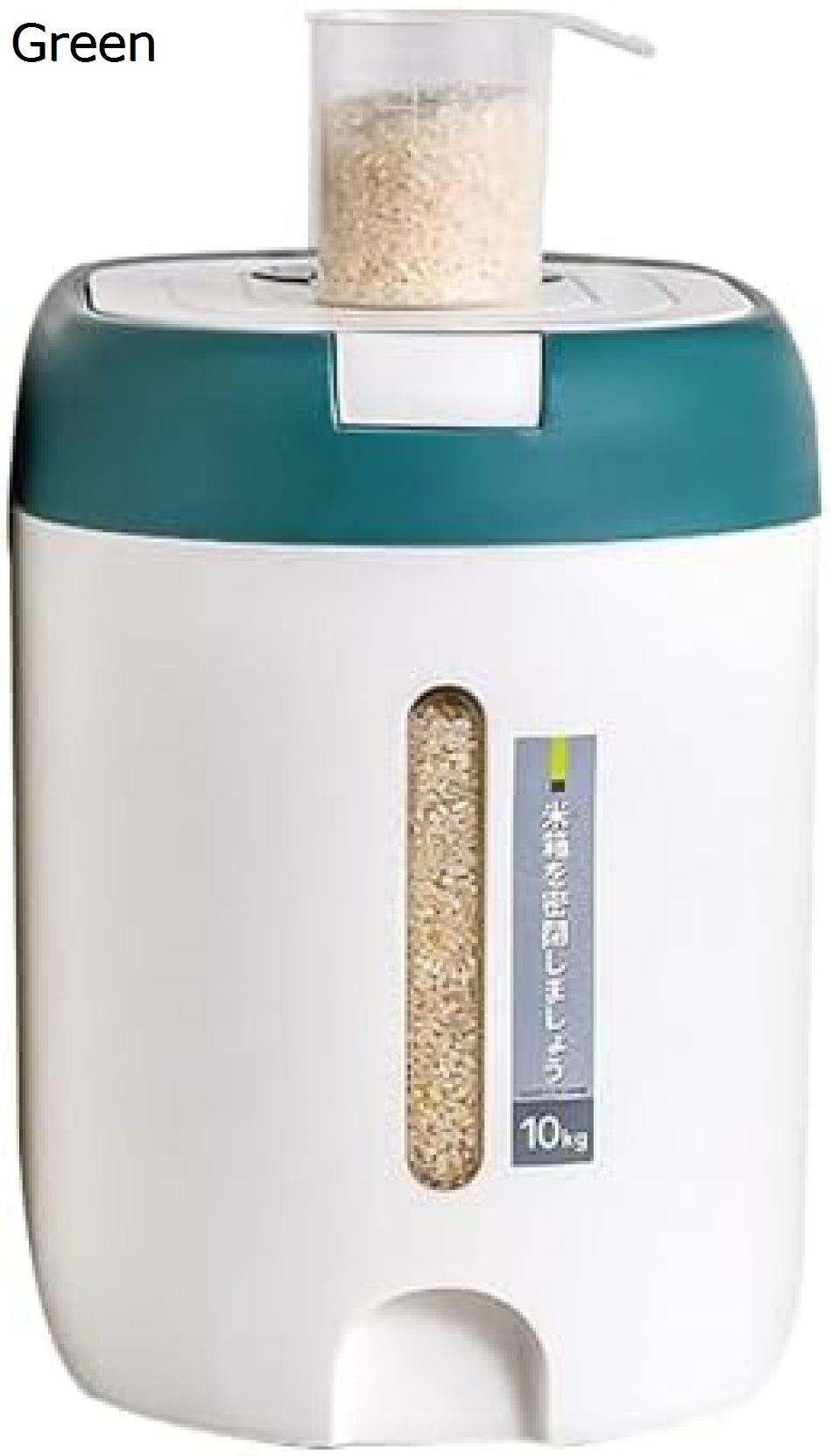 穀物ディスペンサーキッチン米麺バケツ収納容器密閉家庭用プッシュ型自動米バケツ大容量穀物バケツ