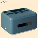 多機能ティッシュボックス プラスチックティッシュボックス ホーム リビングルーム コーヒーテーブル ティッシュ収納ボックス フェイシャル ティッシュボックスホルダー 携帯電話ホルダー 収納ティッシュボックス 19.7 14.7 11.5cm