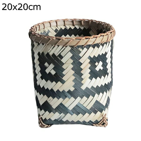 ゴミ箱ゴミ箱バスケット竹キッズおもちゃメイク自立型コンテナフラワーアトバスケットオーガナイザーバ..