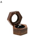 カッキガッキ リングケース ジュエリーケース ミニケース 木製 六角形 上品 指輪置き リング ピアス アクセサリー収納 アクセサリーケース プロポーズ おしゃ...