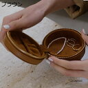 ジュエリーケース ジュエリーボックス 小型 革製 ファスナー vintage ピアス 指輪置き リング エアリング アクセサリー収納 アクセサリーケース 防塵 レディーズ(4)