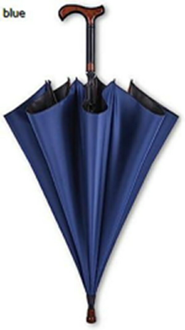 松葉杖傘 ステッキ傘 傘 杖 兼用 長傘 防風傘 超撥水 滑り止め 一傘両用 分離可能 多機能 8本骨傘 防錆..