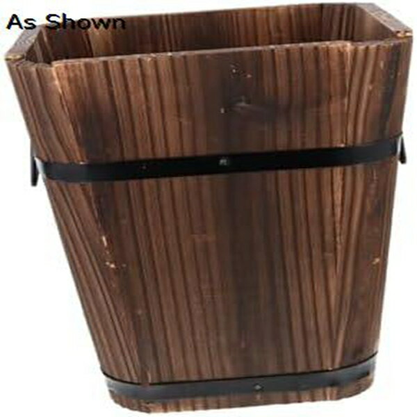 木製プランター 木製フラワーポット バレルプランター 植木鉢 ビンテージ 多肉鉢 レトロ 家庭菜園 ベラ..