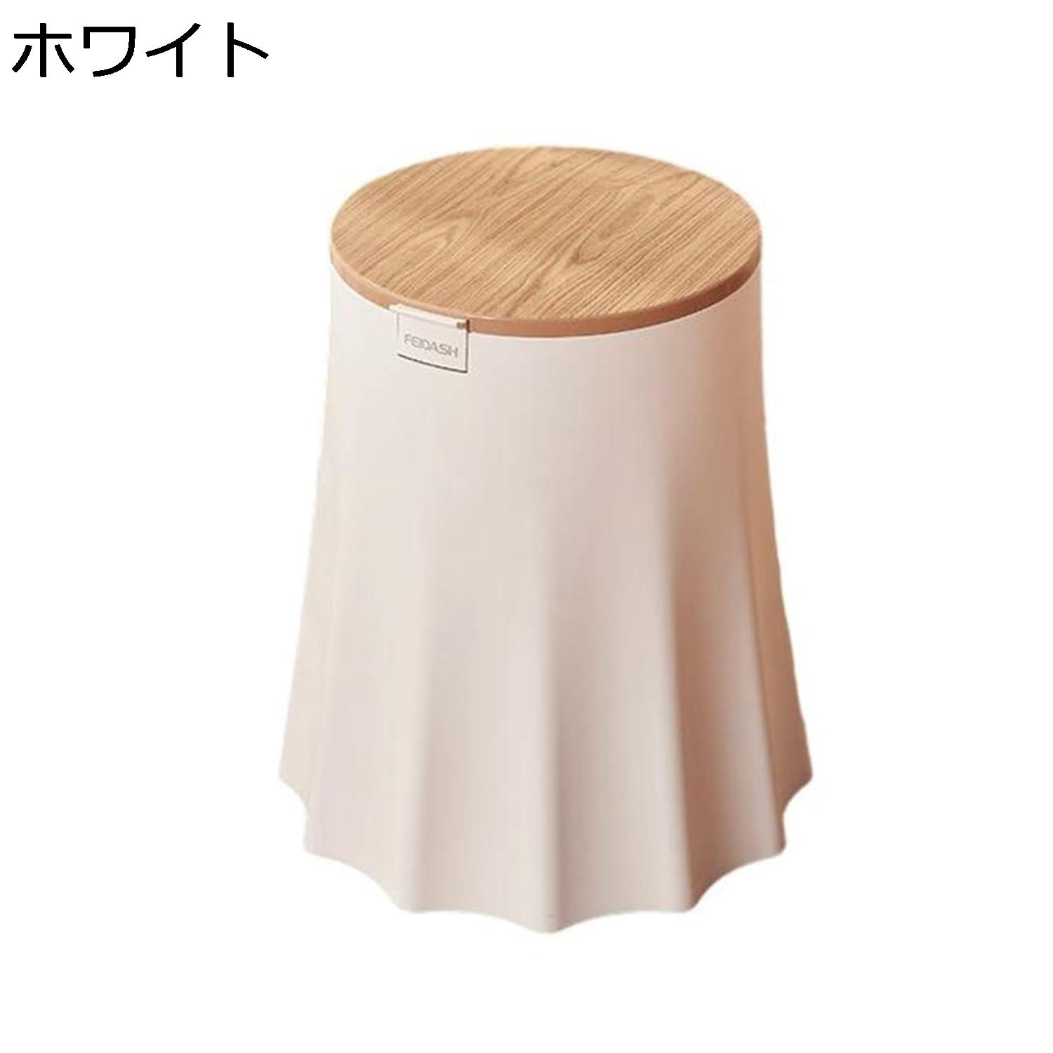 ゴミ箱 ふた付き 10L ダストボックス 丸型 プッシュ式 ごみ箱 スリム おしゃれ 抗菌 消臭 密閉 音無し ..