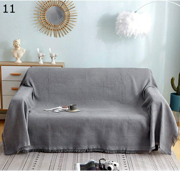 マルチ カバー 長方形 北欧風 かわいい 三角 お洒落 リビング ダイニング ソファーカバー ベッドカバー エスニック モロッコ風 ベットカバー 肩掛け ソファー シンプル コットン こたつ布団カバー ソファ 180*230cm 大判 [3]