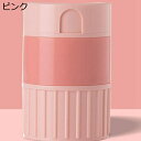 薬箱 小 錠剤入れ 錠剤カッター 水飲みコップ 粉々 2仕切り 円柱形 大容量 薬ボックス ピルケース 密閉 遮光 多機能収納 小物 収納ボックス 飲み忘れ防止 便利 携?用 携? 小型薬 出張 常備薬 旅行 家庭用 子供 患者 オシャレ