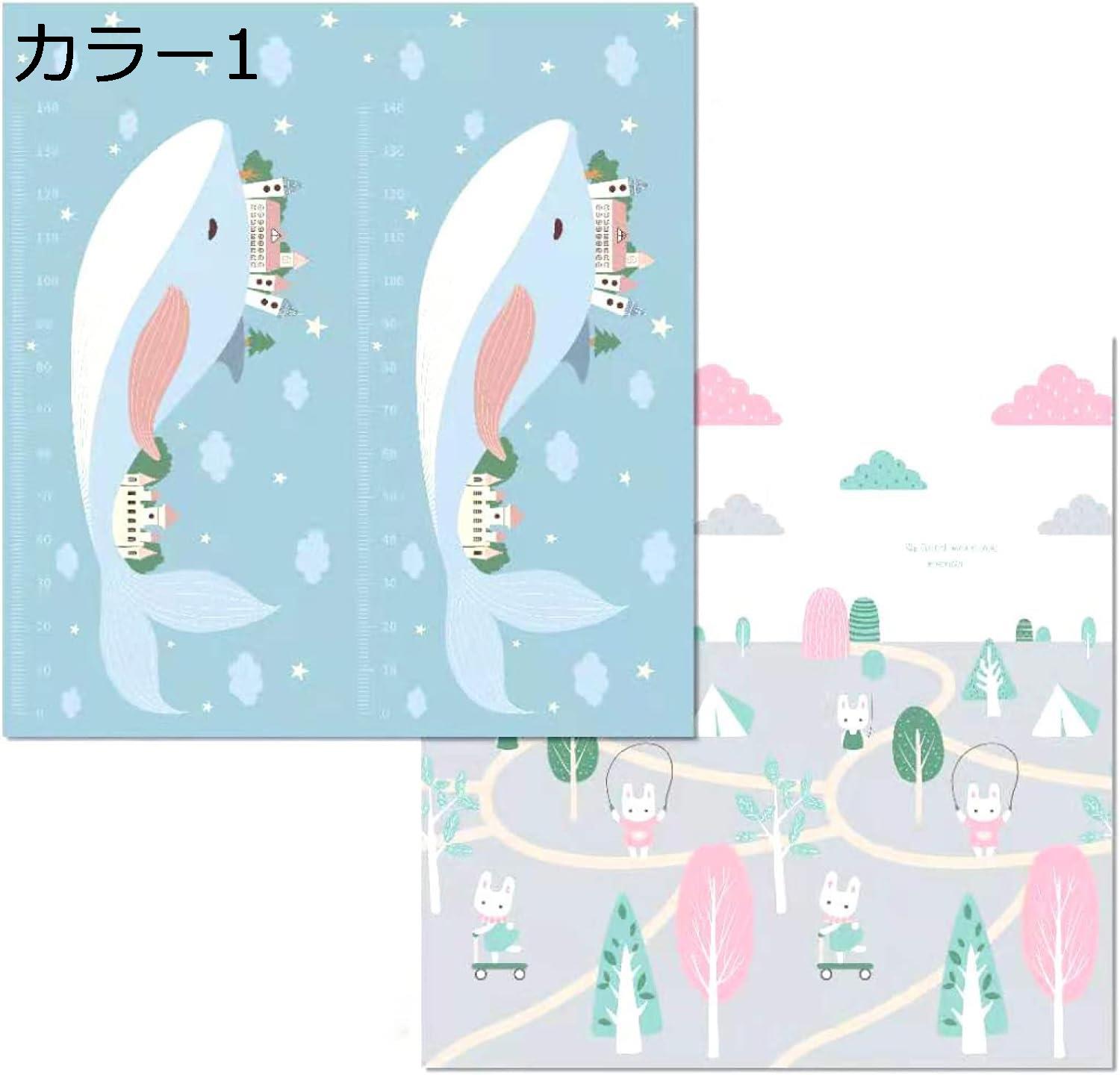 ベビープレイマット 180*200*1cm キッズ用プレイマット 楽しい 両面パターン 収納 衝撃緩和 防水 防音 防寒 安全素材 清掃簡単 無地 純色 たたみ 遊び 学べる おしゃれ 出産祝い ルームマット フロアマット 自宅 お昼寝マット プレゼント カラ