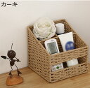 収納ボックス 収納ケース 収納バスケット カーキ4 小物収納 持ち手付き おしゃれ ストレージバスケット 浅型 和風 ナチュラル 34*24*14 小物収納 収納ボックス 一人暮らし おしゃれ 机上 文具収納 シェルフバスケット 洗面所 ランドリー キッチン収