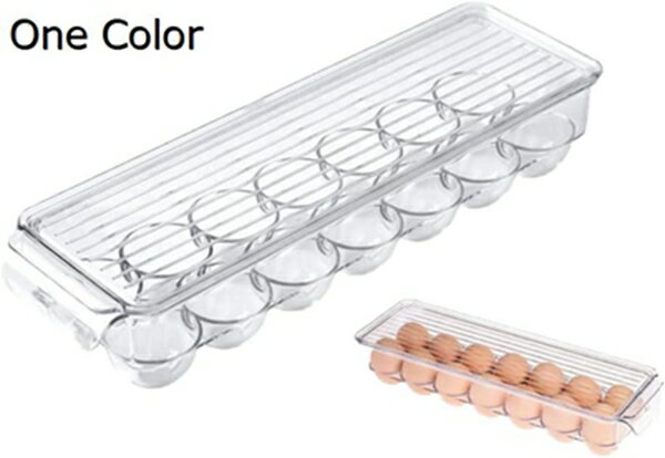冷蔵庫収納 卵ケース エッグホルダー 透明 卵入れ キッチン