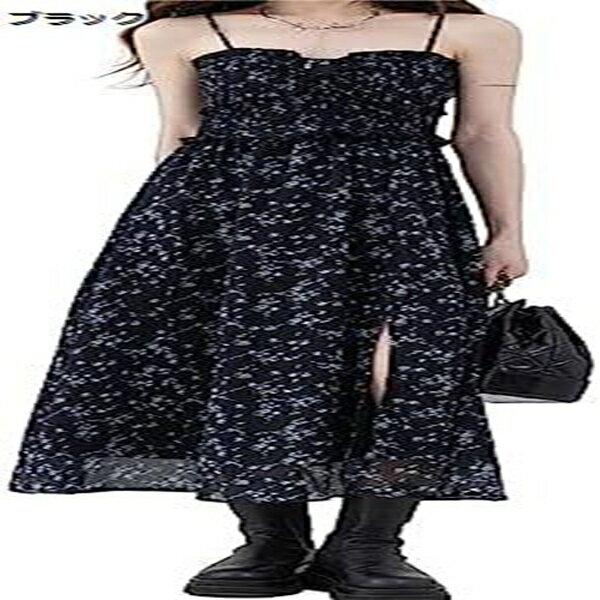 キャミソールワンピース ドレス レディース ノースリーブワンピ ロングワンピース サンマードレス マキ..