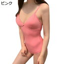 オールインワン 水着 レディース 一体型 ワンピース M~XL セクシー 温泉 海水浴 水泳 スイミング プール リゾート ビーチ ビーチウェア シンプル 大人 オトナ ママ お母さん 体型カバー かわいい 脚長効果 モノキニ パッド入り ワイヤーなし