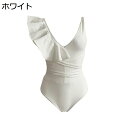 オールインワン 水着 レディース 一体型 ワンピース S~L セクシー 温泉 海水浴 水泳 スイミング プール リゾート ビーチ ビーチウェア シンプル 大人 オトナ ママ お母さん 体型カバー かわいい 脚長効果 モノキニ パッド入り ワイヤーなし