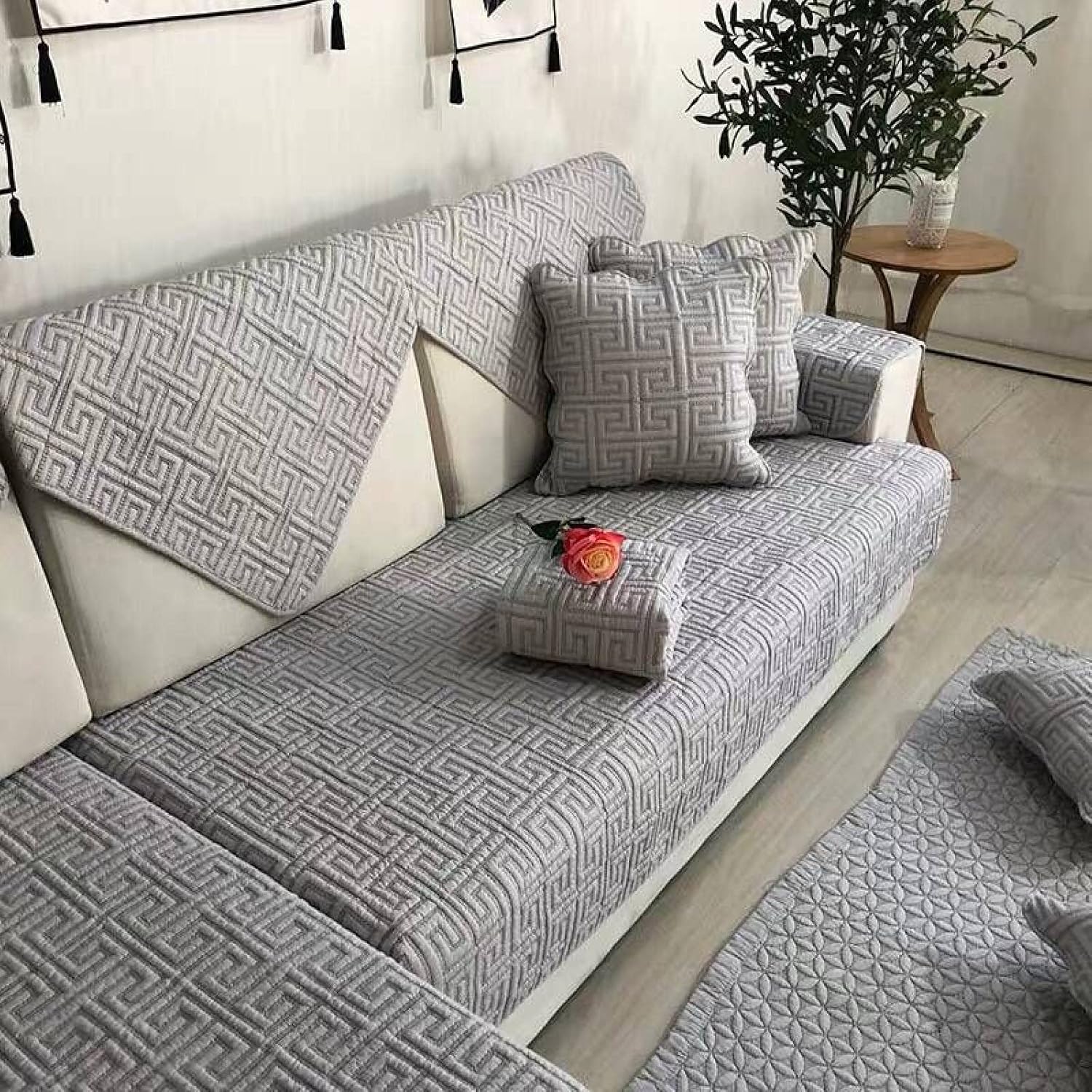 風 ソファーシーツ 綿100% カラー マルチカバー 肘付き オシャレ おしゃれ ソファーカバー 1人掛け 2人掛け 3人掛け 犬猫対策 洗える ソファー保護 四季適用 室内マット 70*150cm