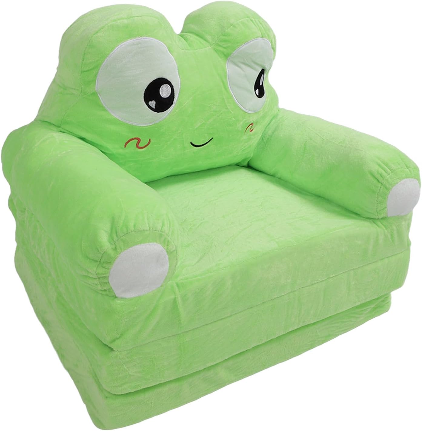 キッズソファーベット キッズ折りたたみソファ ソファベッド ベビーソファー ふわふわ 収納簡単 子供用 誕生日プレゼント ホーム (蛙)
