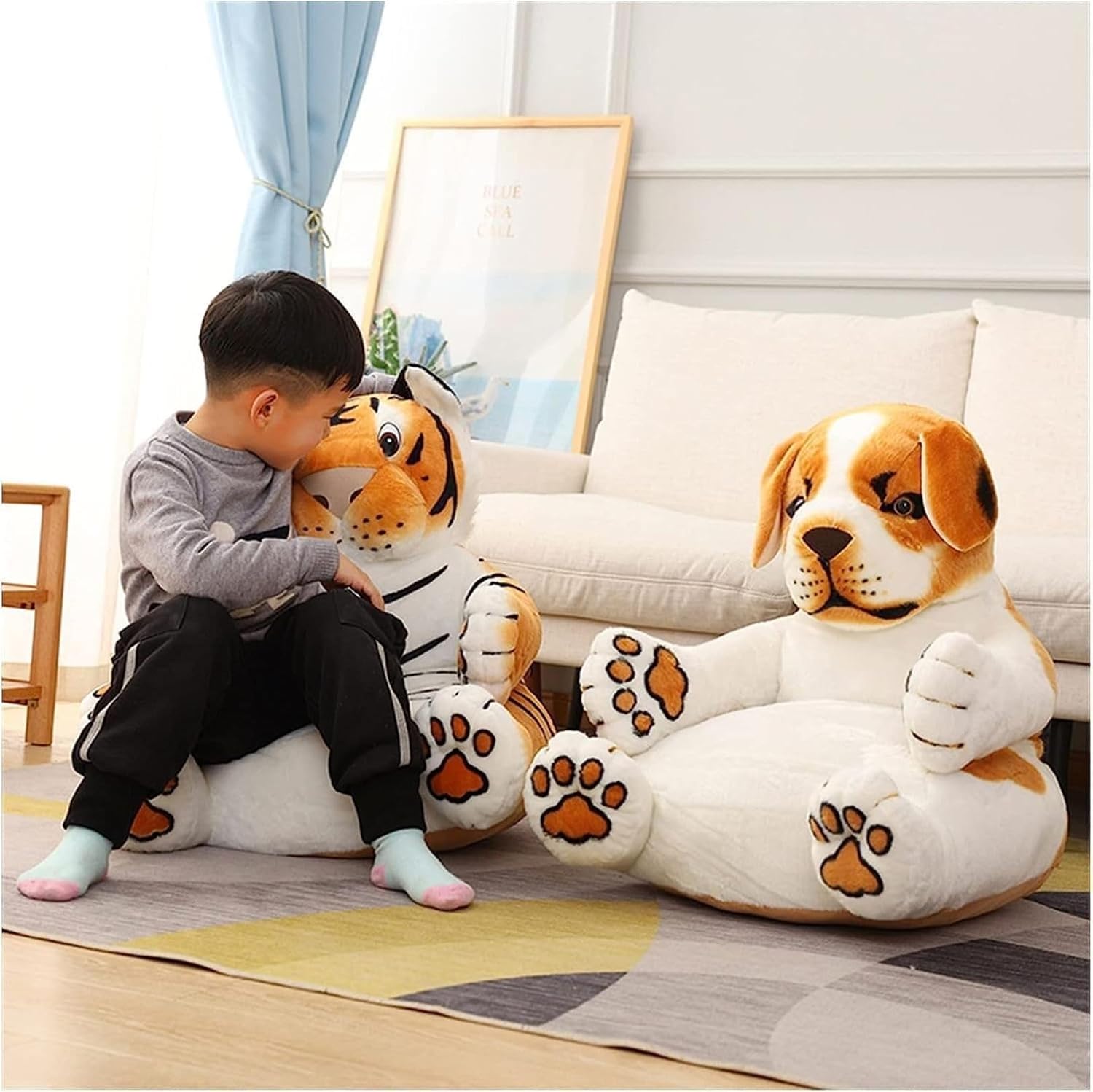 ベビーソファー 子供用ソファー かわいい お座り練習チェア ぬいぐるみ ふわふわ ソフトチェア 柔らかい 洗える 座布団 転倒防止 クッション 幼児 赤ちゃん 男の子 女の子 プレゼント 保育園 パン