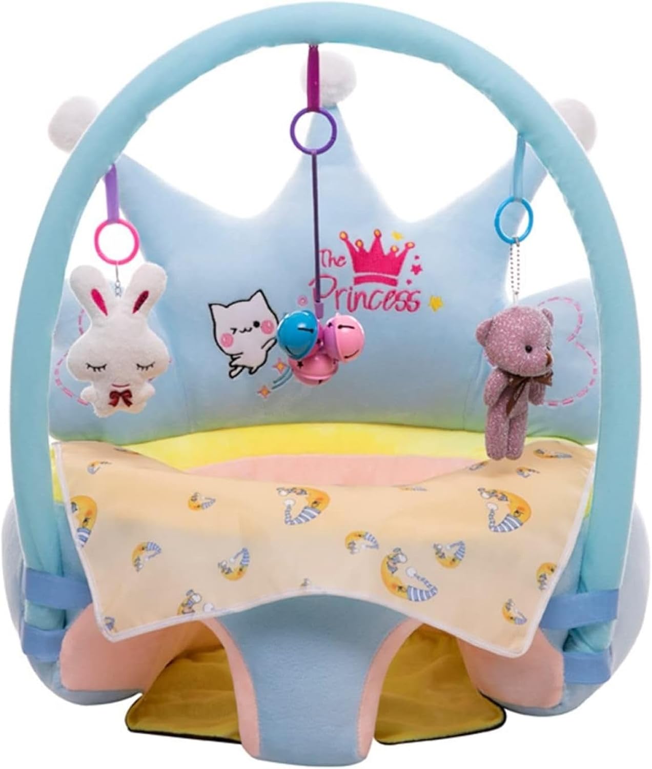 ベビーソファー 柔らかい 座布団 ふわふわ お座り練習チェア ぬいぐるみ 子供用ソファー ソフトチェア かわいい 滑り止め 洗える 動物 転倒防止 赤ちゃん 幼児 3ヶ月~3歳 女の子 男の子 子供部
