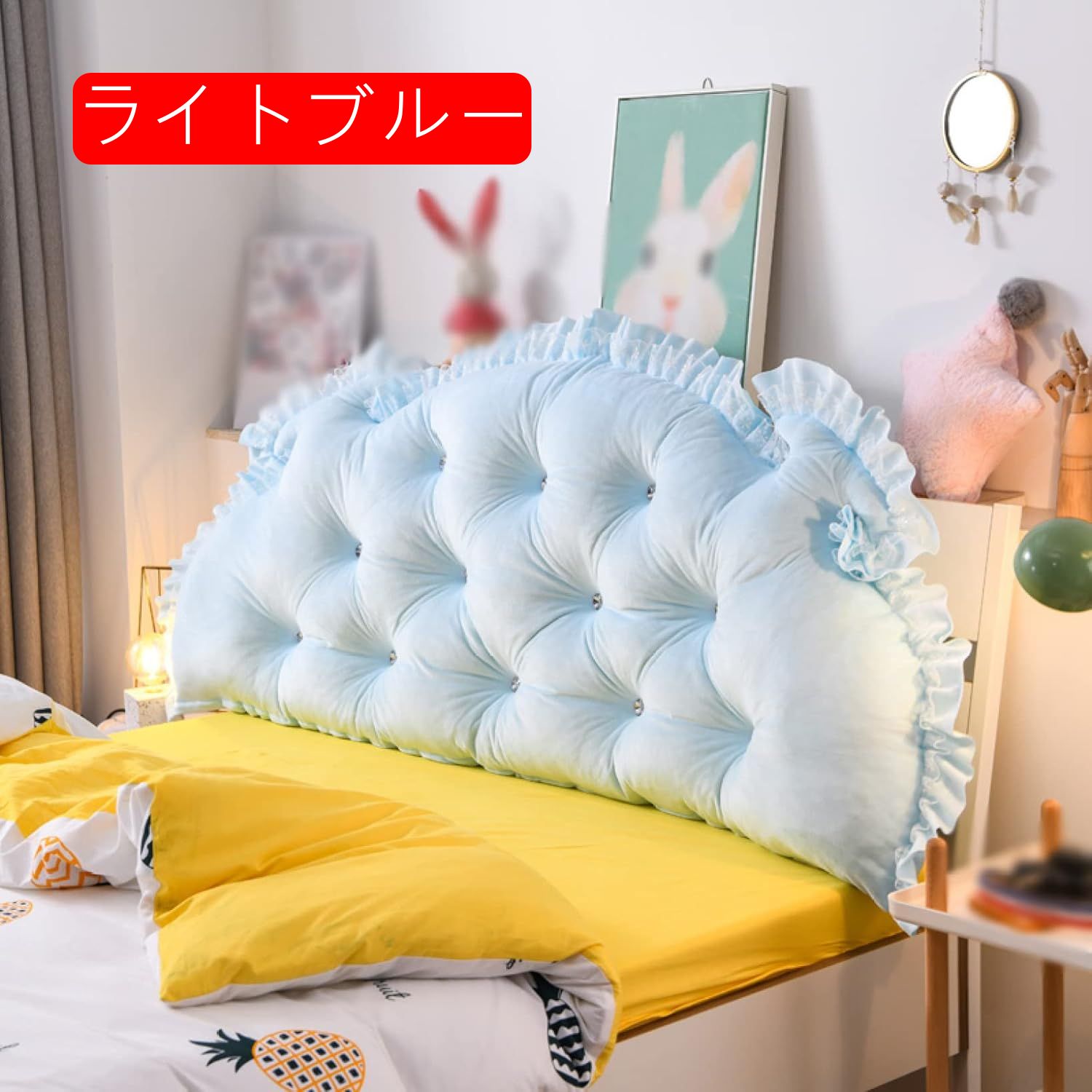 三角枕 読書クッション ベッドクッション 耐久性 蒸れない ウェッジクッション ヘッドボードクッション 単色 フリル モダン シンプル PPコットン リーディングピロー まくら一人暮らし 在宅勤務 1
