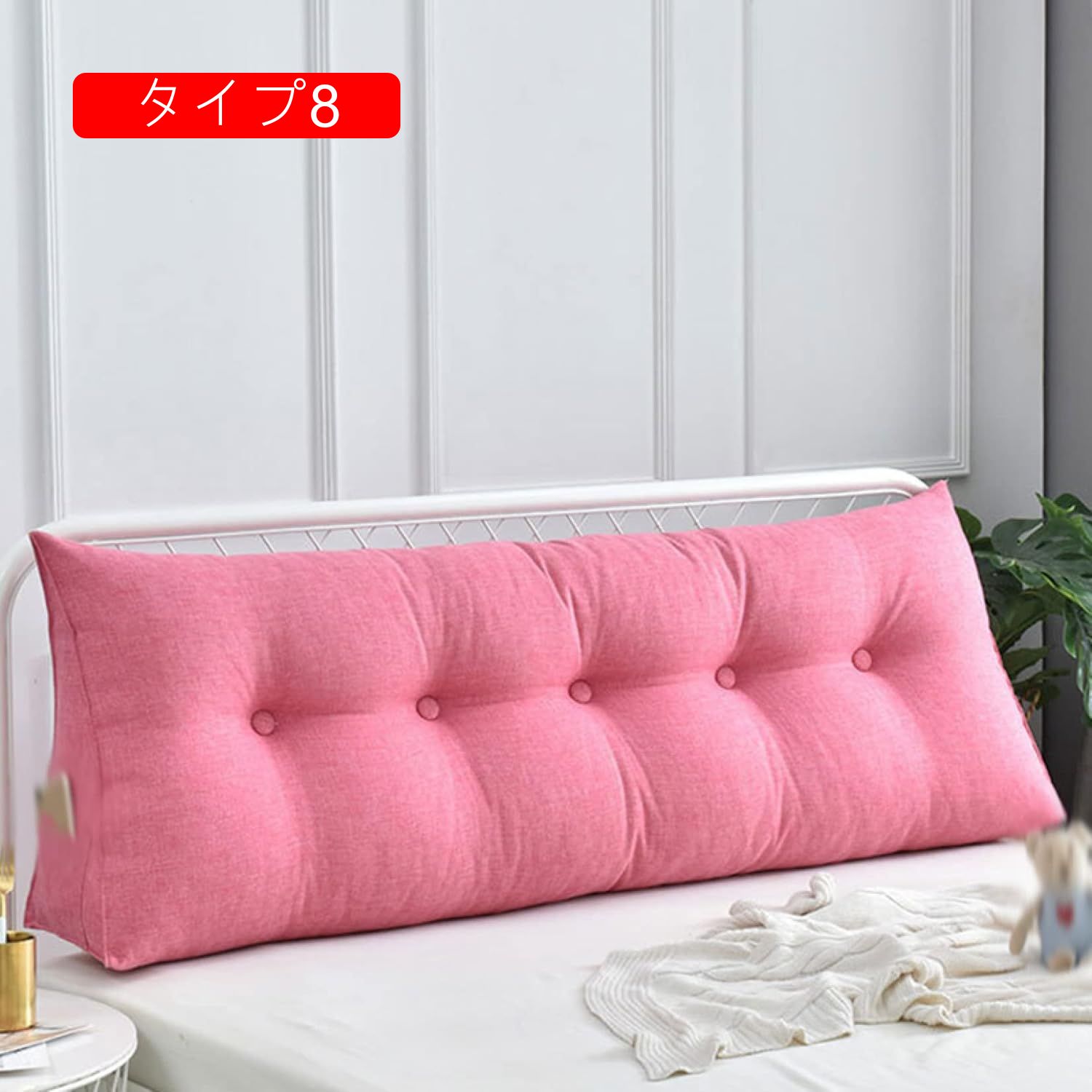 レストクッション ソファ クッション 背中クッション タイプ7 ロング カバー取り外しができ ベッド 腰当て 200*23*50 読書 かわいい 三角 大きめ 腰枕 ヘッドクッション 背当てクッション [3]